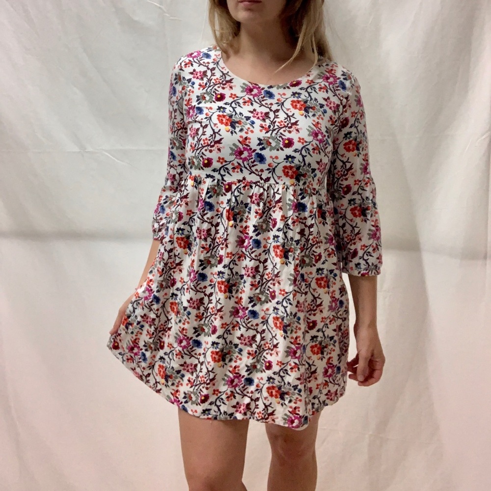 Spring Floral Babydoll dress size small